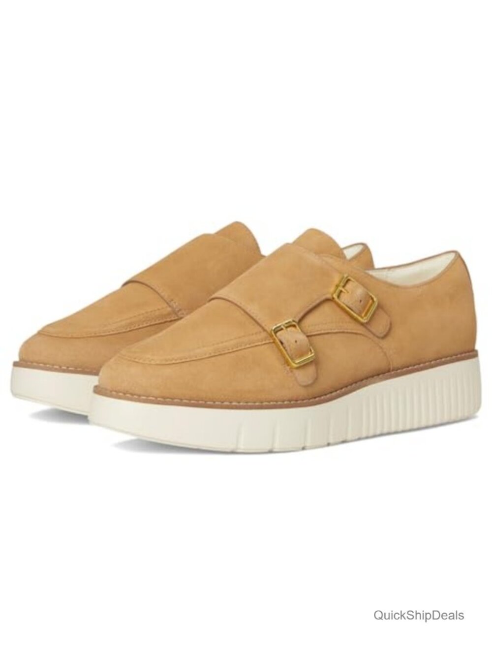 Cole Haan Women's Grand City Platform Monk Strap - Leather Oxford